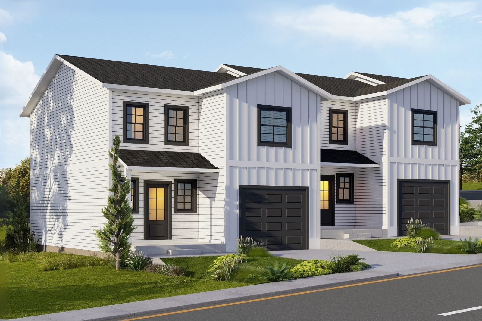 Maple Duplex Townhome Facade